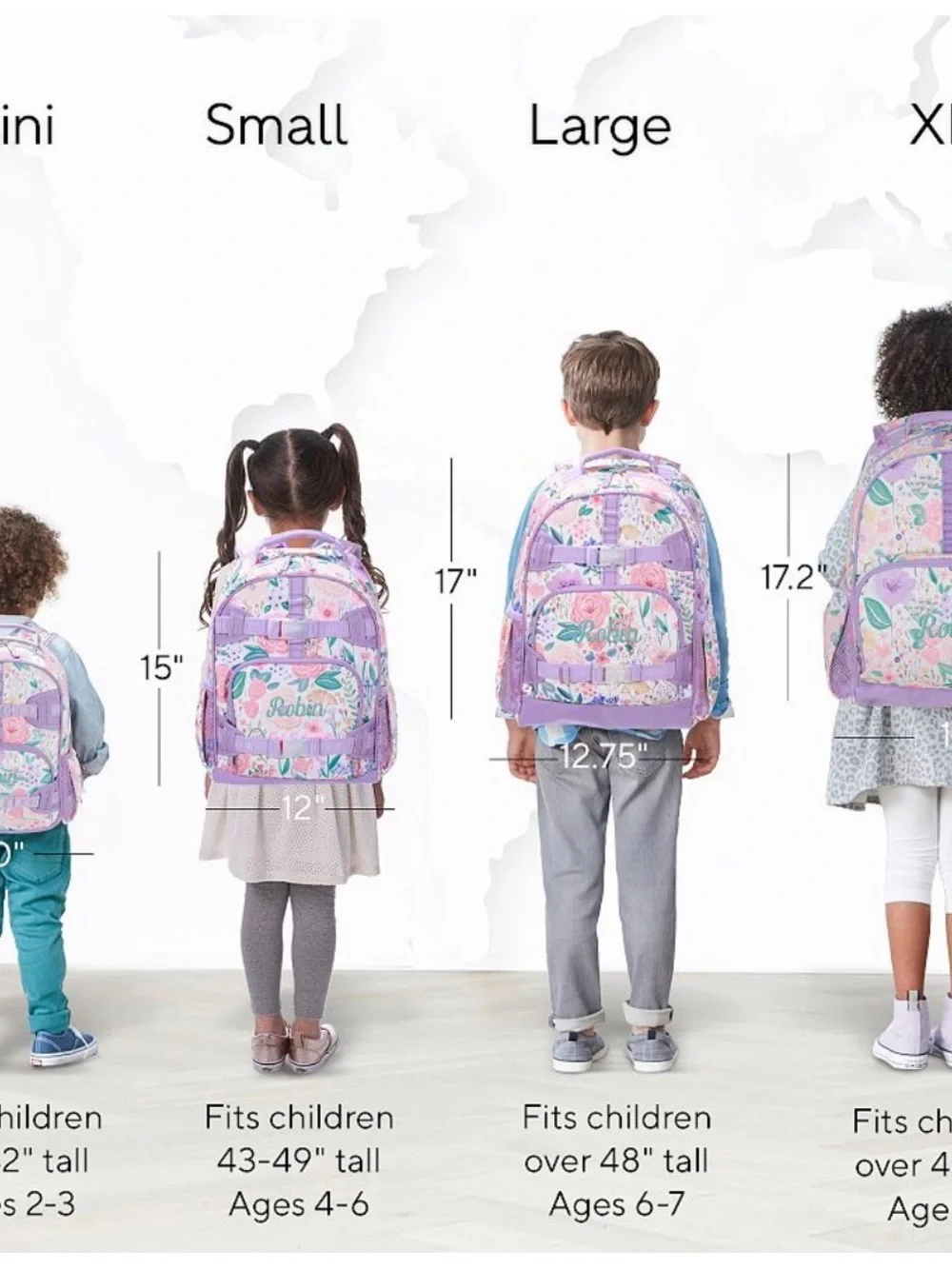 Pottery Barn size small Kids Pink Dino Print Backpack and Lunch Bag Set